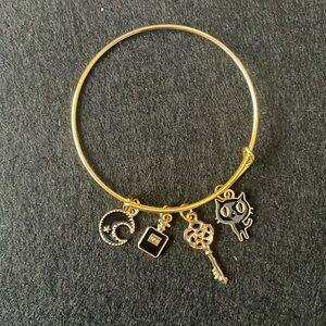handmade bangle charm bracelet